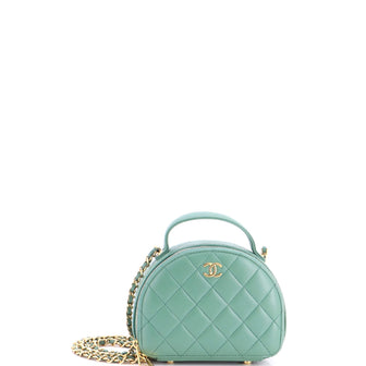 Chanel Chic Riviera Vanity Case with Chain Quilted Lambskin