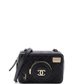 Chanel Coco Click Camera Bag Quilted Lambskin