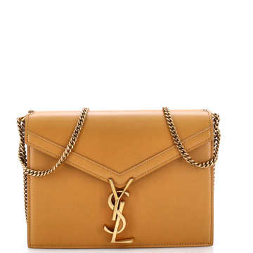 Saint Laurent Cassandra Chain Shoulder Bag Leather Medium