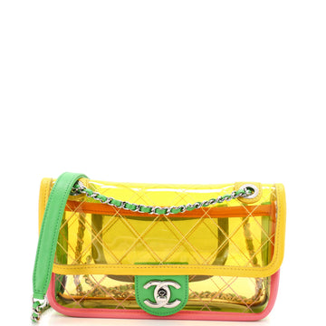 Chanel Coco Splash Flap Bag Quilted PVC With Lambskin Small