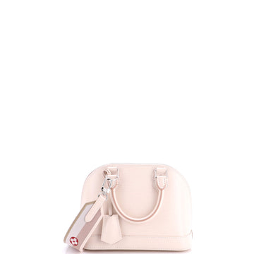 Louis Vuitton Alma Handbag Epi Leather with Logo Jacquard Strap BB