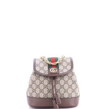 Gucci Ophidia Flap Backpack GG Coated Canvas Mini