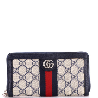Gucci Ophidia Zip Around Wallet GG Coated Canvas