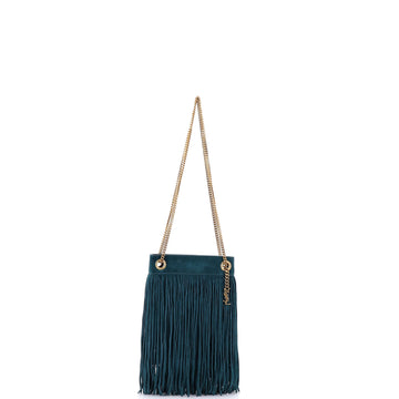Saint Laurent Grace Fringe Hobo Suede Small