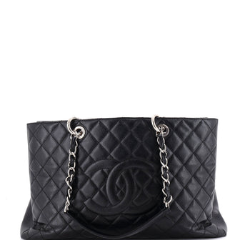 Chanel Grand Shopping Tote Quilted Caviar XXL