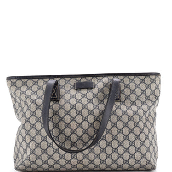 Gucci Plus Tote GG Coated Canvas with Leather Medium