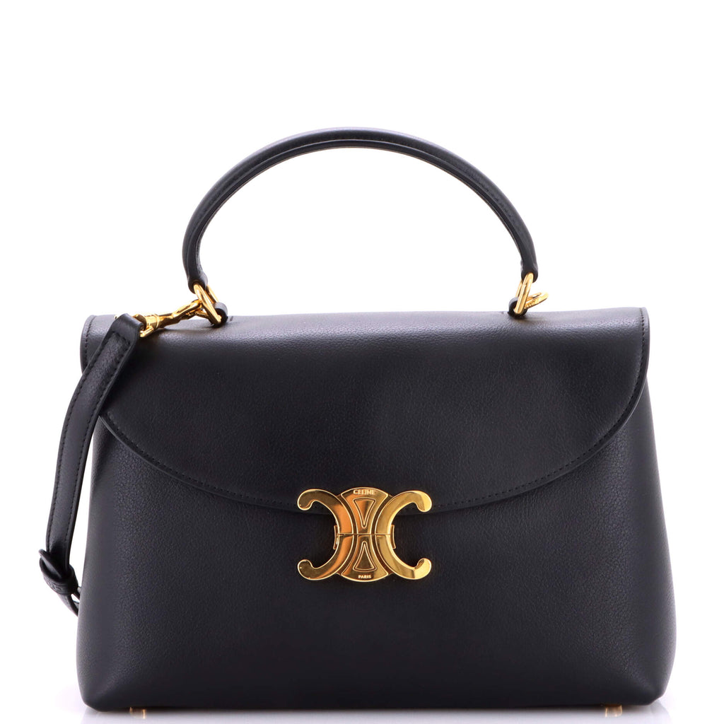 Celine Nino Top Handle Bag Leather Medium 427976