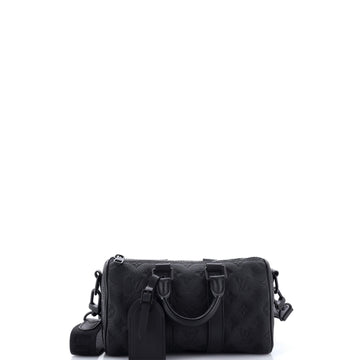 Louis Vuitton Keepall Bandouliere Bag Monogram Taurillon Leather 25
