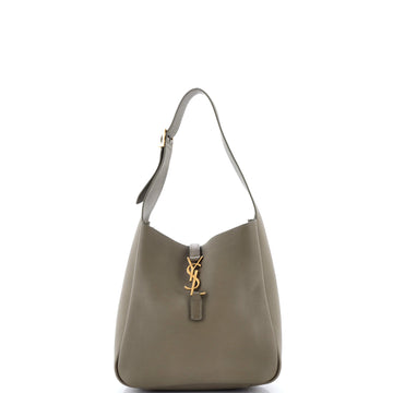 Saint Laurent Le 5 a 7 Supple Hobo Leather Small