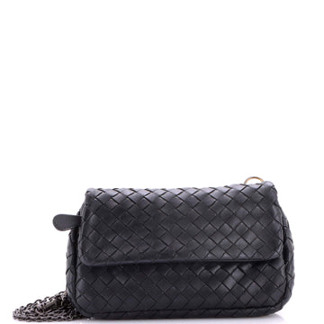 Bottega Veneta Expandable Chain Crossbody Bag Intrecciato Nappa Small