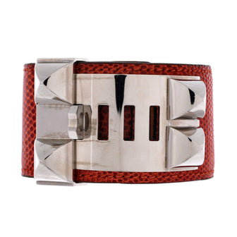 Hermes Collier de Chien Bracelet Lizard
