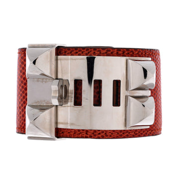 Hermes Collier de Chien Bracelet Lizard