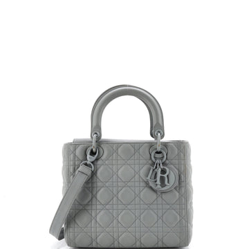 Christian Dior Ultra Matte Lady Dior Bag Cannage Quilt Calfskin Medium