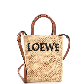 Loewe A5 Tote Raffia and Leather