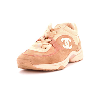 Chanel Women's CC Low-Top Sneakers Suede