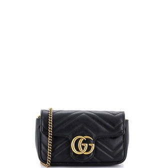 Gucci GG Marmont Flap Bag Matelasse Leather Super Mini