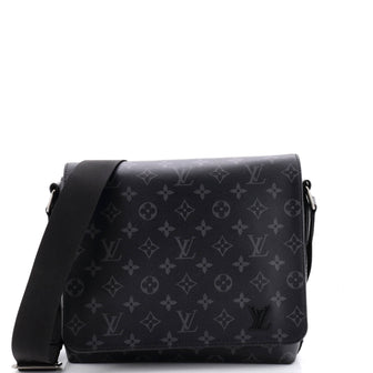 Louis Vuitton District Messenger Bag Monogram Eclipse Canvas PM