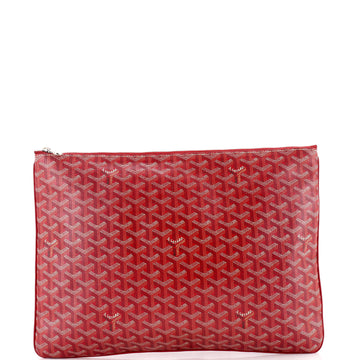 Goyard Senat Zip Pouch Coated Canvas GM