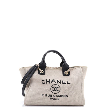 Chanel Deauville NM Tote Mixed Fibers Small