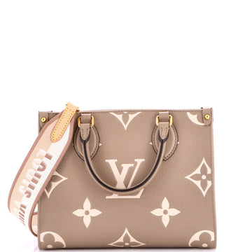 Louis Vuitton OnTheGo Tote Bicolor Monogram Empreinte Giant PM