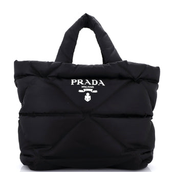 Prada Padded Tote Bag Quilted Nappa Leather Large