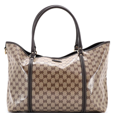 Gucci Joy Tote GG Coated Canvas with Leather Medium