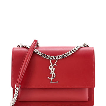 Saint Laurent Sunset Crossbody Bag Leather Medium