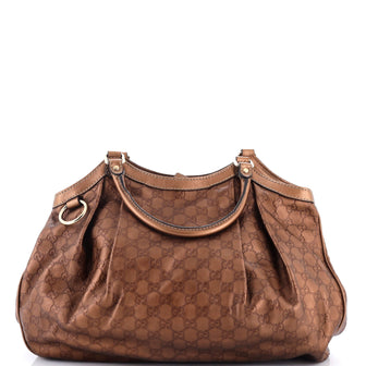 Gucci Sukey Tote Guccissima Leather Large