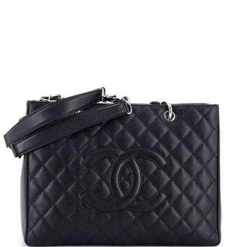 Chanel Vintage Grand Shopping Tote Quilted Caviar