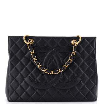 Chanel Grand Shopping Tote Quilted Caviar