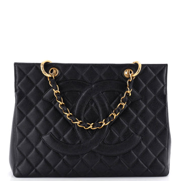 Chanel Grand Shopping Tote Quilted Caviar