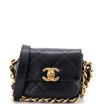 Chanel Framing Chain Flap Bag Quilted Calfskin Mini
