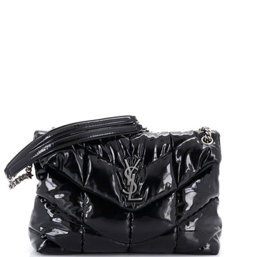Saint Laurent Loulou Puffer Shoulder Bag Quilted Patent Medium