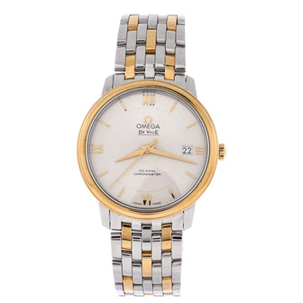 Omega De Ville Prestige Co-Axial Chronometer Automatic Watch Stainless Steel and Yellow Gold 37