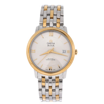 Omega De Ville Prestige Co-Axial Chronometer Automatic Watch Stainless Steel and Yellow Gold 37