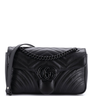 Gucci GG Marmont Flap Bag Matelasse Leather Medium