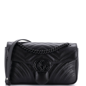 Gucci GG Marmont Flap Bag Matelasse Leather Medium