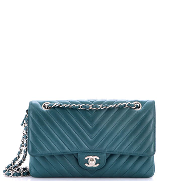 Chanel Classic Double Flap Bag Chevron Lambskin Medium