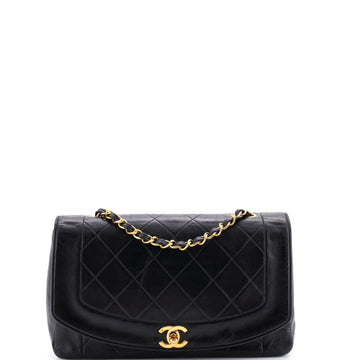Chanel Vintage Diana Flap Bag Quilted Lambskin Medium