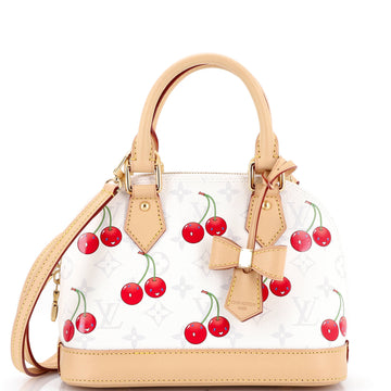 Louis Vuitton x Takashi Murakami Alma Handbag Limited Edition Monogram Cerises BB