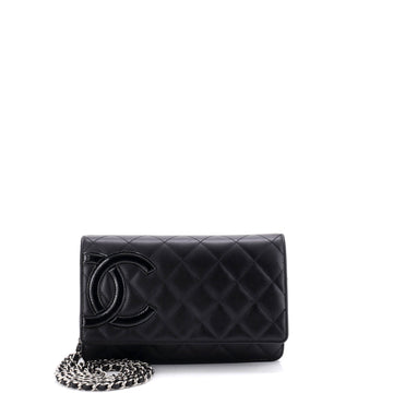 Chanel Cambon Wallet on Chain Quilted Leather