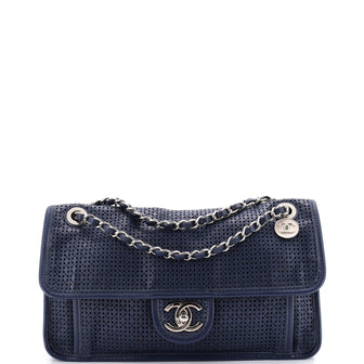 Chanel Up In The Air Flap Bag Perforated Leather Medium