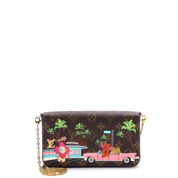 Louis Vuitton Felicie Pochette Limited Edition Vivienne Xmas Monogram Canvas