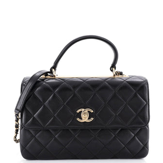 Chanel Trendy CC Top Handle Bag Quilted Lambskin Medium