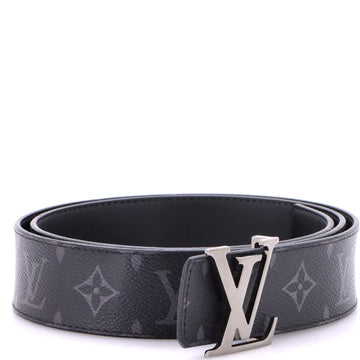 Louis Vuitton LV Initiales Reversible Belt Monogram Eclipse Canvas and Leather Wide