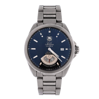 Tag Heuer Grand Carrera Calibre 6 Chronometer Automatic Watch Stainless Steel 40