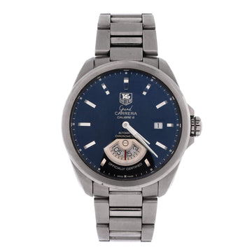Tag Heuer Grand Carrera Calibre 6 Chronometer Automatic Watch Stainless Steel 40