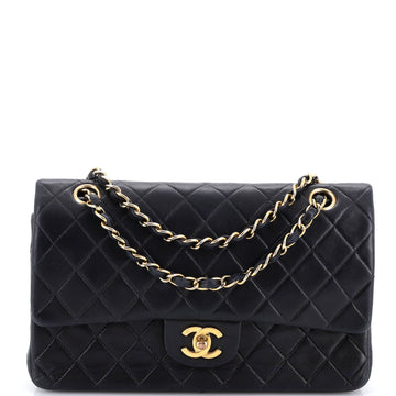 Chanel Vintage Classic Double Flap Bag Quilted Lambskin Medium