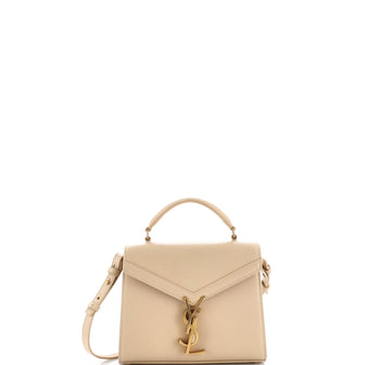 Saint Laurent Cassandra Top Handle Bag Leather Mini
