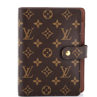 Louis Vuitton Ring Agenda Cover Monogram Canvas MM
